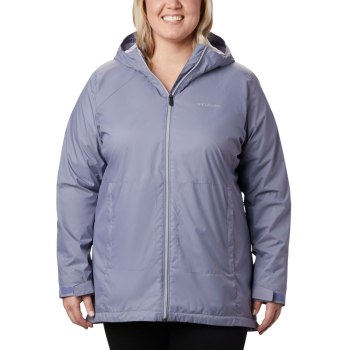 Columbia Switchback Lined Long Plus Size, Chamarras Morados Para Mujer | 837296-FOZ